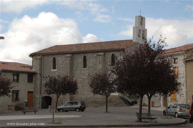View of church from the Place
